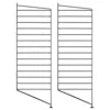 Image de String Furniture - Lot de 2 - H 85 x P 30 cm String System - Noir - Acier laqué - Designer Nils Strinning