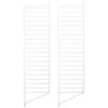 Image de String Furniture - Lot de 2 - H 115 x P 30 cm String System - Blanc - Acier laqué - Designer Nils Strinning