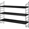Image de String Furniture - Étagère String Pocket - Noir - Aggloméré plaqué - Designer Nils Strinning