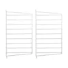 Image de String Furniture - Lot de 2 - H 50 x P 30 cm String System - Blanc - Acier laqué - Designer Nils Strinning