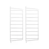 Image de String Furniture - Lot de 2 - H 50 x P 20 cm String System - Blanc - Acier - Designer Nils Strinning