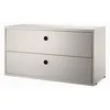 Image de String Furniture - Caisson String System - Beige - MDF laqué - Designer Nils Strinning