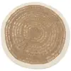 Image de Bazar Bizarre Rond Seagrass &amp; Coton Tapis-Blanc Naturel-100