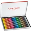 Image de Boîte métal de 30 crayons de couleur Caran d'Ache Aquarellable SWISSCOLOR METAL SWISS DRAPEAU