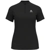 Image de T-shirt de Trail Odlo Crew Neck S/S 1/2 Zip Essential Trail Femme Noir L 313801-15000