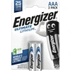 Image de Energizer Pile AAA / LR3 / FR03 Ultimate Lithium - Lot de 2