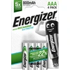 Image de Energizer Pile rechargeable AAA / HR3 Extreme - 800 mAh - Lot de 4