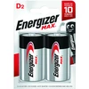 Image de Lot de 2 piles alcaline lr20 d Max, 1.5 V, ENERGIZER