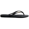Image de Tongs Havaianas Slim métallisées noires et dorées 35 - 36 4119875-1924