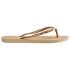 Image de Havaianas Slim Glitter II Femme Tongs Gris Sable 40 - 41 4146975-0154