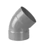 Image de Coude FF 45° - Diamètre: 80 mm - GRIS