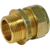 Image de Raccord bicône laiton à visser mâle - Diamètre : 3/8'' - 12