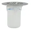 Image de Ensemble siphon à grille pour vidage de receveur de douche - Grille siphon ( grille inox + panier plastique)