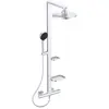 Image de Colonne de douche thermostatique ALU + CERATHERM - Largeur: 356 mm - Hauteur: 1113 mm - Argent brossé satiné