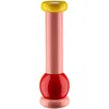 Image de Alessi - Moulin à sel et poivre Alessi 100 Values Collection - Rose - Hêtre massif tourné certifié FSC - Designer Ettore Sottsass