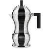 Image de Alessi - Cafetière italienne Pulcina - Noir - Fonte d'aluminium - Designer Michele de Lucchi