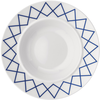 Image de Alessi - Assiette creuse La Bella Tavola - Bleu - Porcelaine fine - Designer Ettore Sottsass