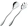 Image de Alessi - Couverts à salade Mediterraneo - Métal - Acier inoxydable - Designer LPWK