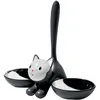 Image de Alessi - Gamelle Animaux - Noir - Acier inoxydable - Designer Miriam Mirri