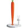 Image de Alessi - Porte-rouleau essuie-tout Bunny - Blanc - Résine thermoplastique - Designer Stefano Giovannoni