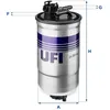 Image de Filtre à carburant UFI 24.391.00