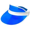 Image de Visière bleue années 80   accessoire rétro pour soirée à thème, festival et carnaval