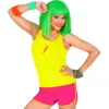 Image de Short rose fluo pour adulte   shorty fluo pour soirée, festival et déguisement
