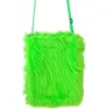 Image de Sac à Main en Peluche Vert Fluo   Accessoire Déguisement Pop Disco