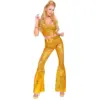 Image de Jambières Disco à Paillettes Or   Style Années 70   Accessoire Déguisement