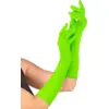 Image de Gants Longs Vert Néon 40 cm   Accessoire Déguisement Années 80