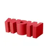 Image de Slide - Banc Banc - Rouge - Polyéthylène - Designer Kazuko Okamoto