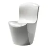 Image de Slide - Chaise Zoe - Blanc - Polyéthylène recyclable laqué - Designer Guglielmo Berchicci
