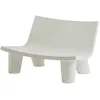 Image de Slide - Canapé de jardin 2 places Low Lita - Blanc - Polyéthylène recyclable - Designer Paola Navone