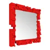 Image de Slide - Miroir mural Pixel - Rouge - Polyéthylène recyclable - Designer Studio Tonino