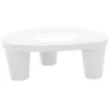 Image de Slide - Table basse Low Lita - Blanc - Polyéthylène recyclable - Designer Paola Navone