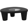 Image de Slide - Table basse Low Lita - Noir - Polyéthylène recyclable - Designer Paola Navone