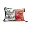 Image de Seletti - Coussin Hybrid - Rouge - Plumes - Designer Studio CTRLZAK