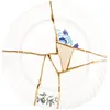 Image de Seletti - Assiette Kintsugi - Blanc - Or - Designer Marcantonio