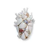 Image de Seletti - Vase Love in Bloom - Blanc - Or 24K - Designer Marcantonio