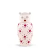 Image de Seletti - Vase avec couvercle Canopie - Rose - Porcelaine peinte - Designer Elena Cutolo