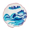 Image de Diesel living with Seletti - Assiette à dessert Classic on acid - Bleu - Porcelaine fine - Designer Diesel Creative Team