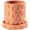 Image de Seletti - Pot de fleurs Magna Graecia - Orange - Terre cuite - Designer Antonio Aricò