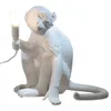 Image de Seletti - Lampe de table Animaux - Blanc - Résine - Designer Marcantonio
