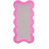 Image de Seletti - Miroir lumineux avec prise Supercurve - Rose - Acrylique - Designer BBMDS