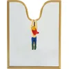 Image de Seletti - Miroir mural Circus - Or - Résine - Designer Uto Balmoral