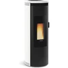Image de Poêle à granulés Amika blanc - électronique 8 kW