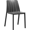 Image de NARDI - Lot de 6 chaises empilables Tiberina - Noir - Résine de fibre de verre - Designer Raffaello Galiotto