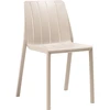 Image de NARDI - Lot de 6 chaises empilables Tiberina - Beige - Résine de fibre de verre - Designer Raffaello Galiotto