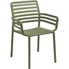 Image de NARDI - Lot de 6 fauteuils empilables Doga - Vert - Résine de fibre de verre - Designer Raffaello Galiotto