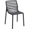 Image de NARDI - Lot de 6 chaises empilables Doga - Noir - Résine de fibre de verre - Designer Raffaello Galiotto